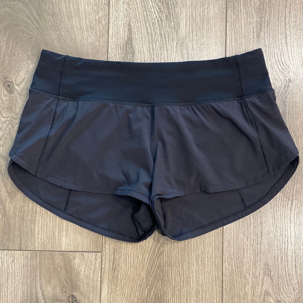 Lululemon Speed Up Short 2.5” Black Running Shorts Size 4